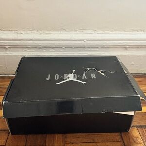 Jordan Black Shoe Box with White Logo